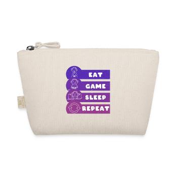 Eat Game Sleep Repeat - Bio-Täschchen - Natur - Vorne