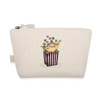 Chat baigne dans pop-corn chat fun design mastic pour enfants - Trousse biologique - nature - Devant