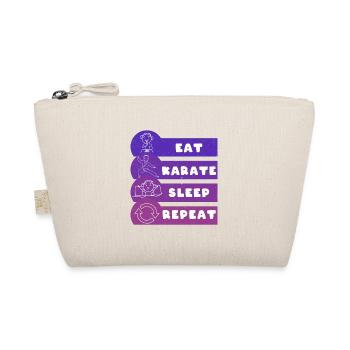 Eat Karate Sleep Repeat - Bio-Täschchen - Natur - Vorne