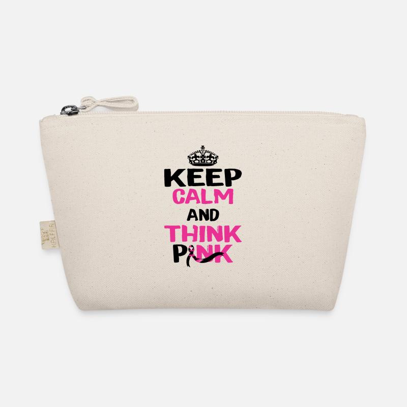 Keep calm and think pink Organic Pouch