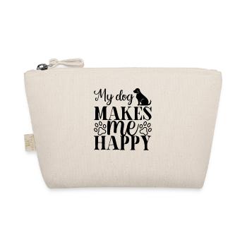 My dog makes me happy - Organic Pouch - nature - Front