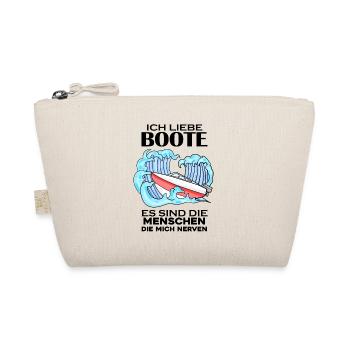 Motorboot Kapitän Bootsführerschein - Bio-Täschchen - Natur - Vorne