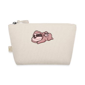 Papa paresseux avec bébé paresseux - Trousse biologique - nature - Devant