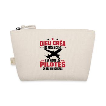Cadeau humour mécanicien d'avion - Trousse biologique - nature - Devant