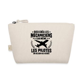 Cadeau humour mécanicien d'avion - Trousse biologique - nature - Devant