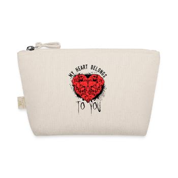 Mon cœur vous appartient Gothic Skull Bones - Trousse biologique - nature - Devant