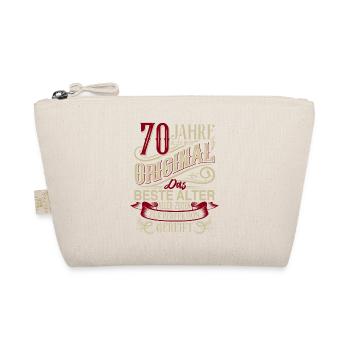 70. Geburtstag Vintage Retro - Bio-Täschchen - Natur - Vorne