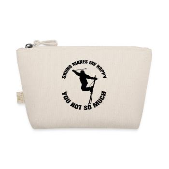 Skiers Skiing Cross-country skiing Winter sports - Organic Pouch - nature - Front