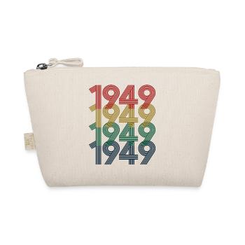 1949 75th Birthday Men Women 75 Years Old Vintage - Organic Pouch - nature - Front