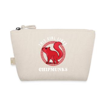 Fille aime les écureuils écureuil animal de la - Trousse biologique - nature - Devant