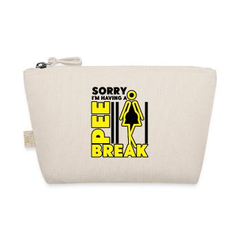Pregnancy Funny Announcement I'm Having a Pee - Organic Pouch - nature - Front