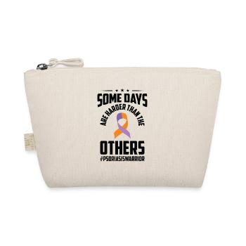 Psoriasis Warrior Some Days are Harder Awareness - Organic Pouch - nature - Front