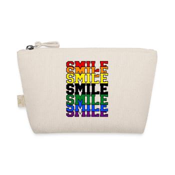 Smile Regenbogen - Bio-Täschchen - Natur - Vorne