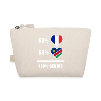 Das Genie Frankreich und Namibia / Geschenk - Bio-Täschchen - Natur - Vorne
