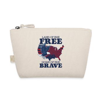 USA America Holiday Patriot July 4 - Organic Pouch - nature - Front