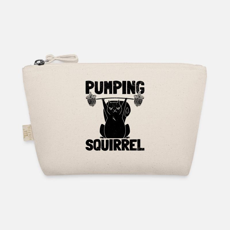 Eichhörnchen Powerlifting Eichhörnchen Bio-Täschchen