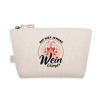 Wein Weinliebhaber Weintrinker Weinfest Geschenk - Bio-Täschchen - Natur - Vorne
