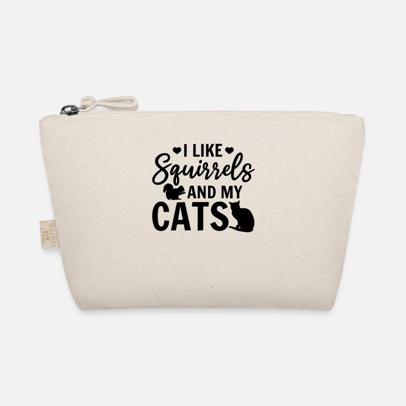 Ich mag Eichhörnchen und meine Katzen Bio-Täschchen