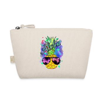 Ananas coloré avec des lunettes de soleil fraîches - Trousse biologique - nature - Devant