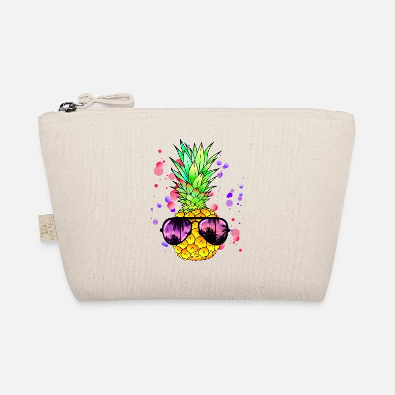 Colorful pineapple art Organic Pouch