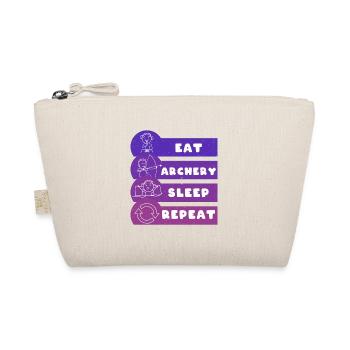 Eat Archery Sleep Repeat - Bio-Täschchen - Natur - Vorne