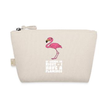 Funny flamingo graphics - Organic Pouch - nature - Front
