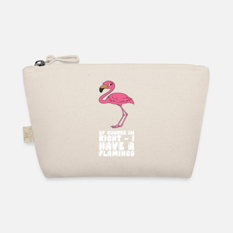 Funny flamingo graphics Organic Pouch