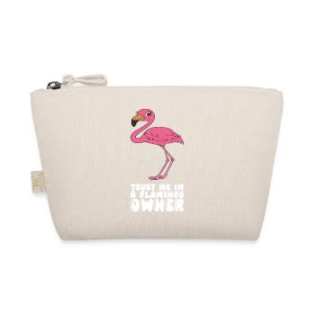 Funny flamingo graphics - Organic Pouch - nature - Front