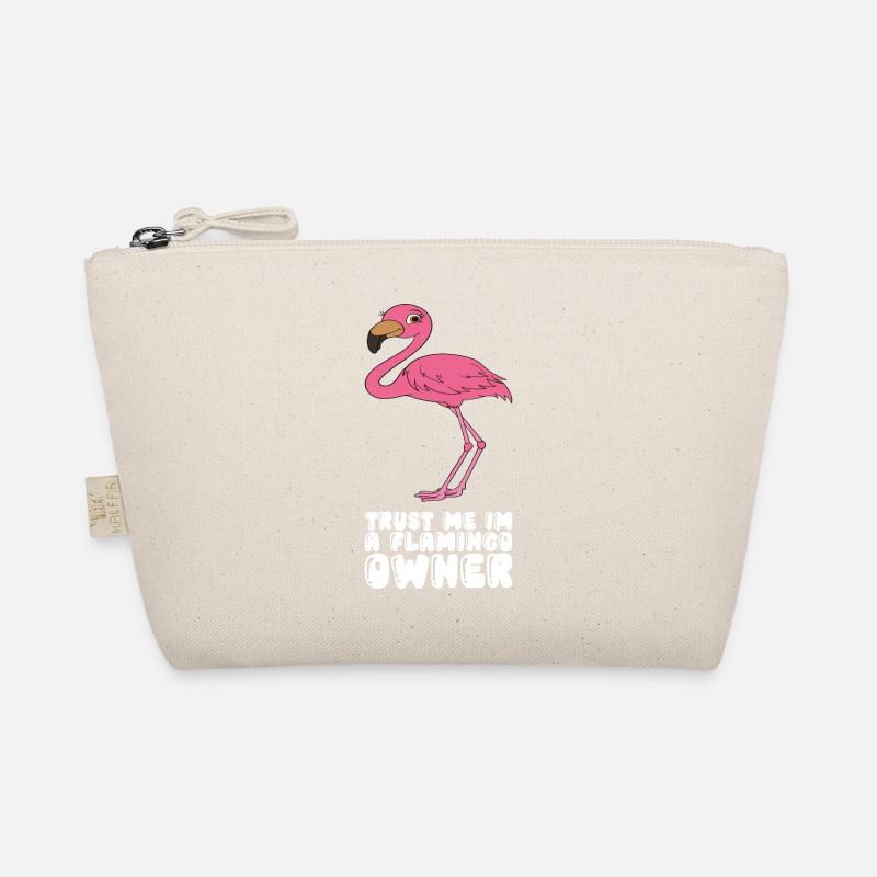 Funny flamingo graphics Organic Pouch