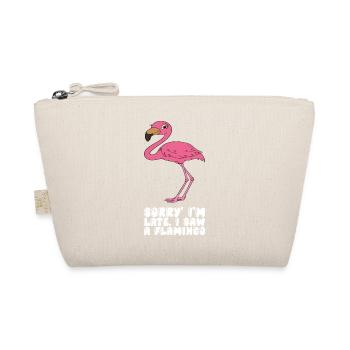 Funny flamingo graphics - Organic Pouch - nature - Front