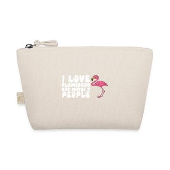 Funny flamingo graphics - Organic Pouch - nature - Front