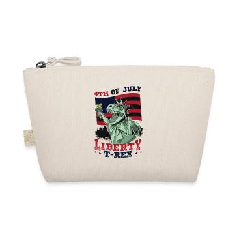 4 juillet Liberty T-Rex Drapeau américain - Trousse biologique - nature - Devant