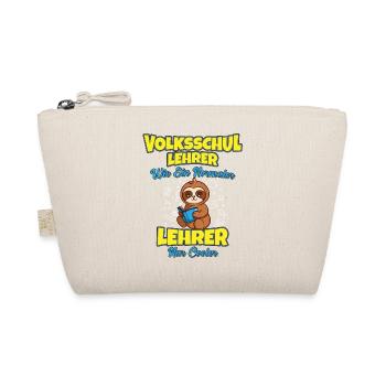 Volksschullehrer Volksschule Lehrkraft Lehrer - Bio-Täschchen - Natur - Vorne