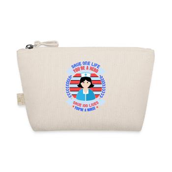 KRANKENSCHWESTER Hero Nurse - Organic Pouch - nature - Front