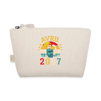 Avril 2007 Anniversaire Vintage Happy Birthday - Trousse biologique - nature - Devant