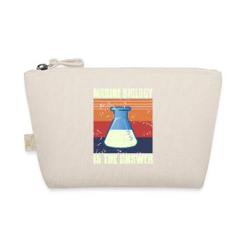 Marine Biology Is The Answer Retro Vintage Present - Bio-Täschchen - Natur - Vorne