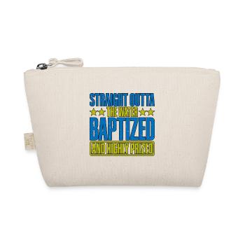 Straight Outta The Water and Baptized 16 - Organic Pouch - nature - Front