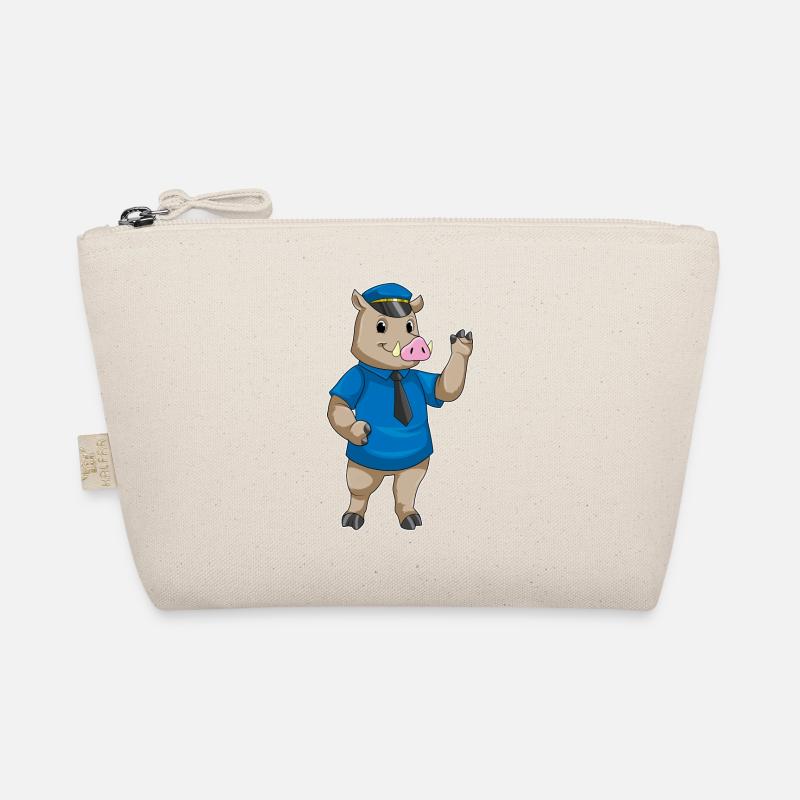 Eber as a policeman with a police cap Organic Pouch