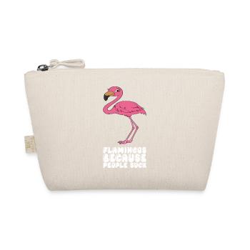 Drôles de graphismes flamants roses - Trousse biologique - nature - Devant