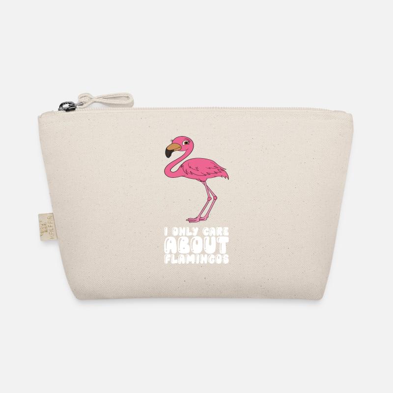 Funny flamingo graphics Organic Pouch