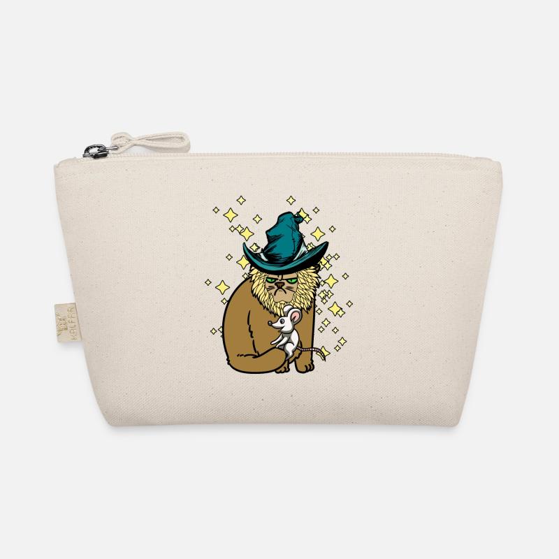 Katze Maus Fantasy Märchenfigur Zauberer Kinder Bio-Täschchen
