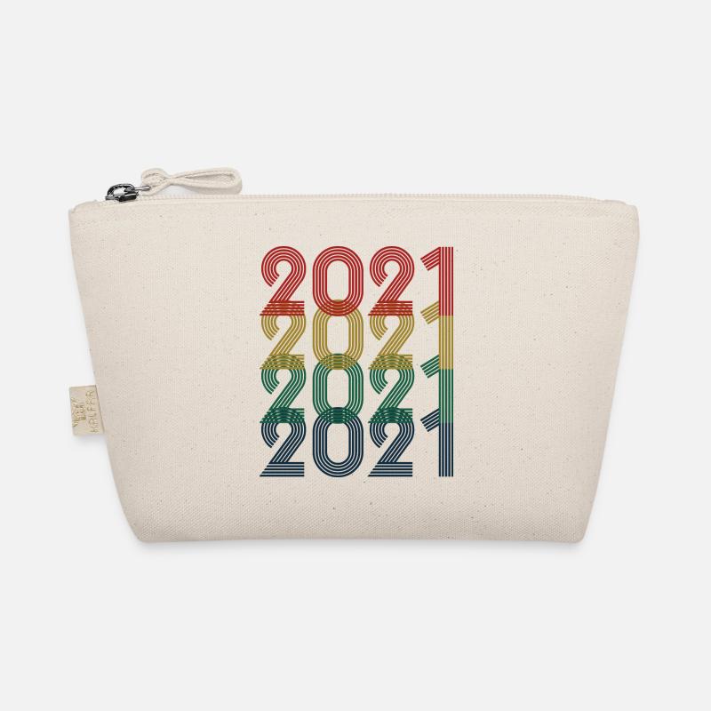Cool Retro 2021, 2 Jahre alt, 2. Geburtstag Kinder Bio-Täschchen