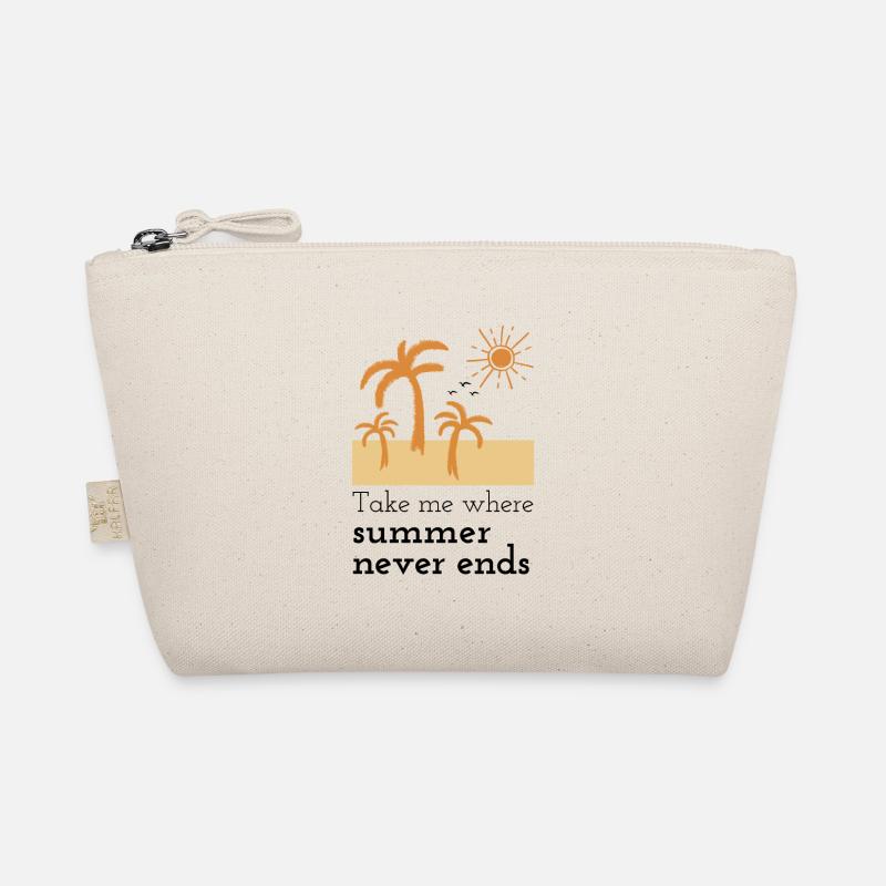 Cadeau de vacances d’été Palm Trees Beach Sun Trousse biologique