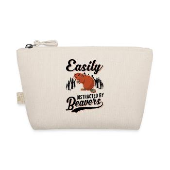 Easily distracted by Beavers Beaver - Organic Pouch - nature - Front