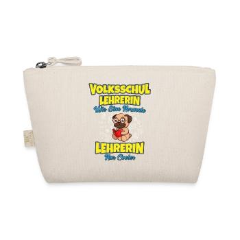 Volksschullehrerin Volksschule Lehrkraft Lehrerin - Bio-Täschchen - Natur - Vorne