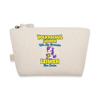 Volksschullehrer Volksschule Lehrkraft Lehrer - Bio-Täschchen - Natur - Vorne