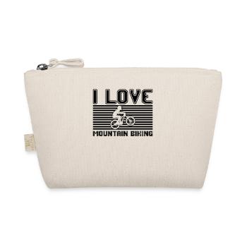 I love mountain biking - Organic Pouch - nature - Front