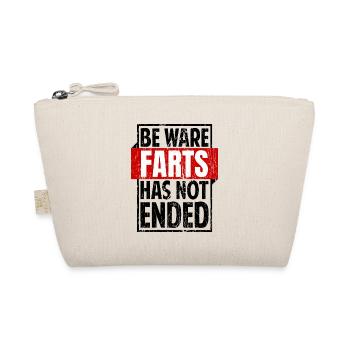 Funny Fart Saying Irony Sarcasm - Organic Pouch - nature - Front
