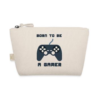Born To Be A Gamer Cool Designs For Gamer Present - Organic Pouch - nature - Front