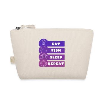 Eat Fish Sleep Repeat - Bio-Täschchen - Natur - Vorne